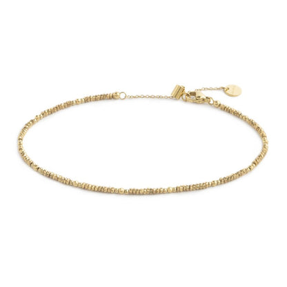 Cavigliera Marlù donna Perline di ematite sfaccettate