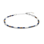 Cavigliera Marlù Doppia catena lapis e occhio di tigre