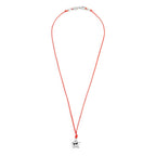 Collana Marlù Cordino rosso con stella bombata
