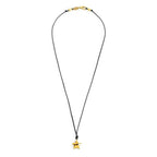 Collana Marlù Cordino nero con stella bombata