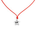 Collana Marlù Cordino rosso con stella bombata