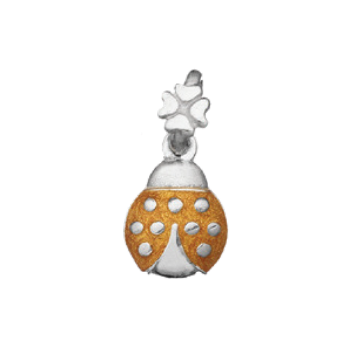 Ciondolo Edoardo Mariani Coccinellina smaltata Positive vibes