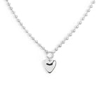 Collana Marlù Sfere e cuore bombato