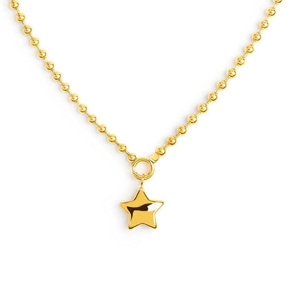 Collana Marlù Sfere con stella bombata