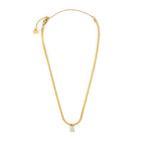 Collana Marlù Donna catena snake con zircone baguette Bianco
