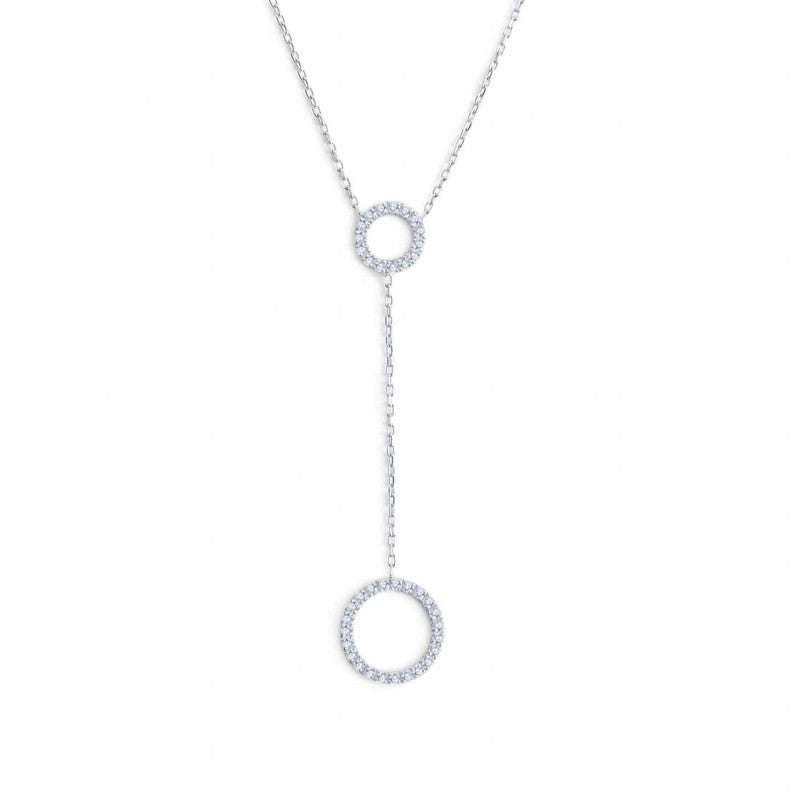 Collana Marlù Cerchi con zirconi bianchi