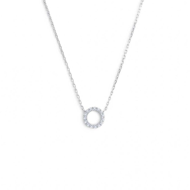 Collana Marlù Cerchio0,8cm con zirconi