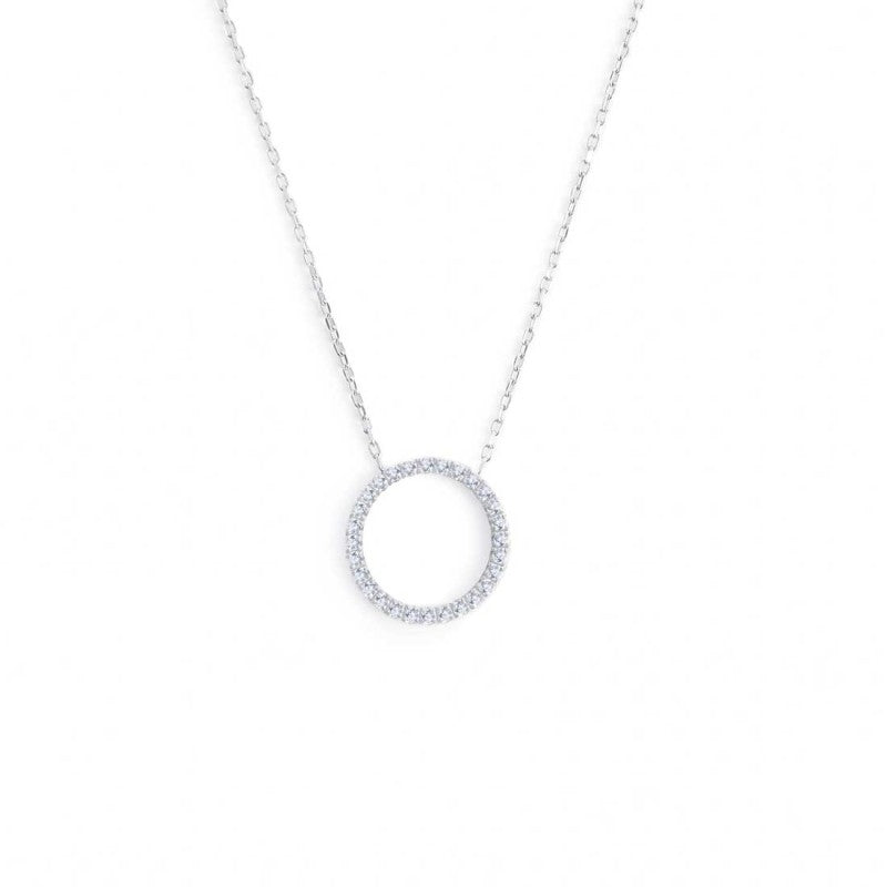 Collana Marlù Cerchio 1,4cm con zirconi