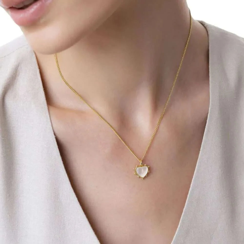 Collana Vestopazzo donna Cuore vintage madreperla