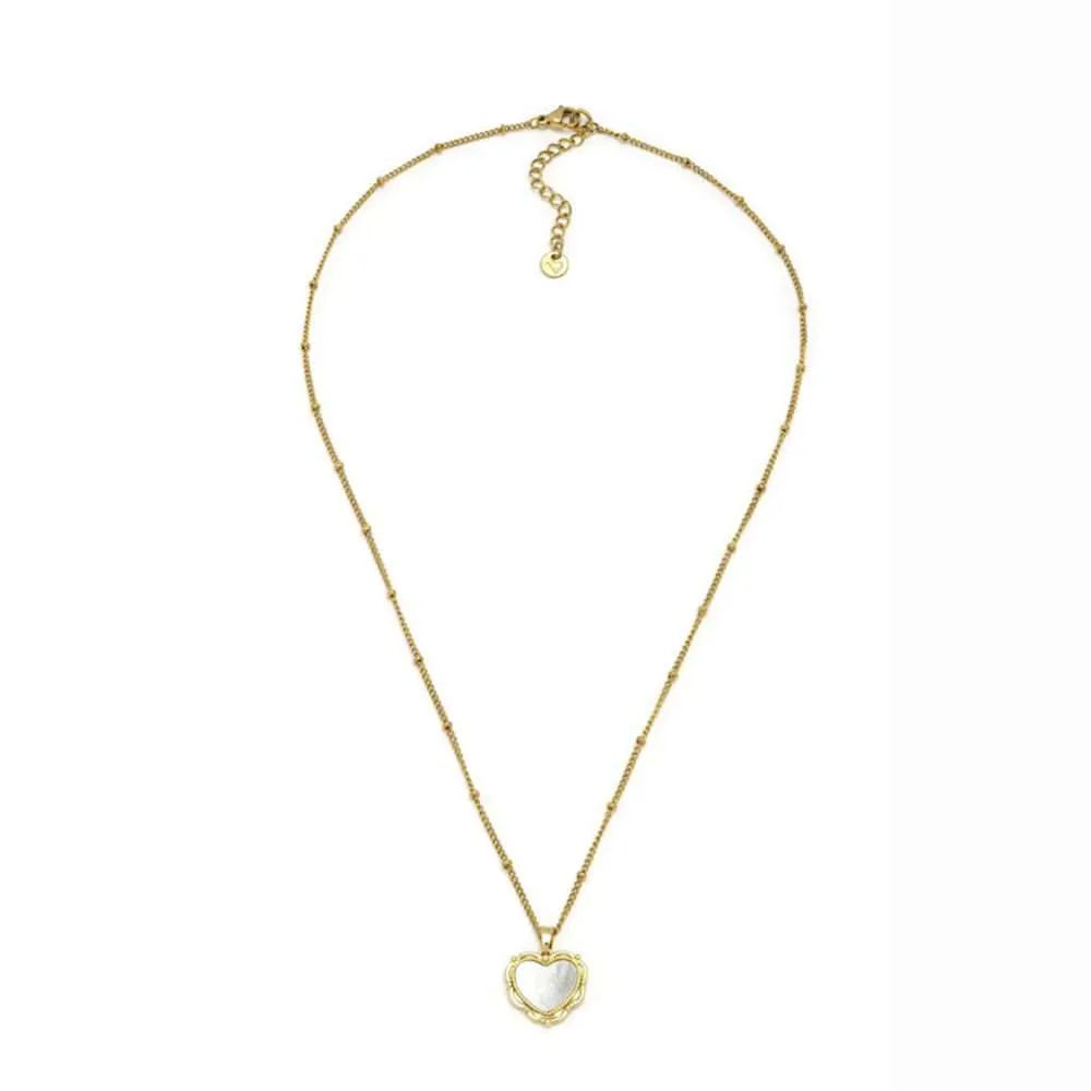 Collana Vestopazzo donna Cuore vintage madreperla