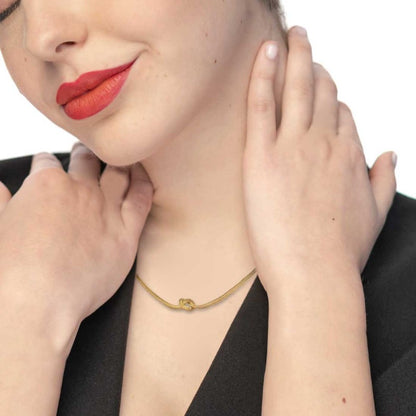 Collana Marlù Nodo con catena foxtail