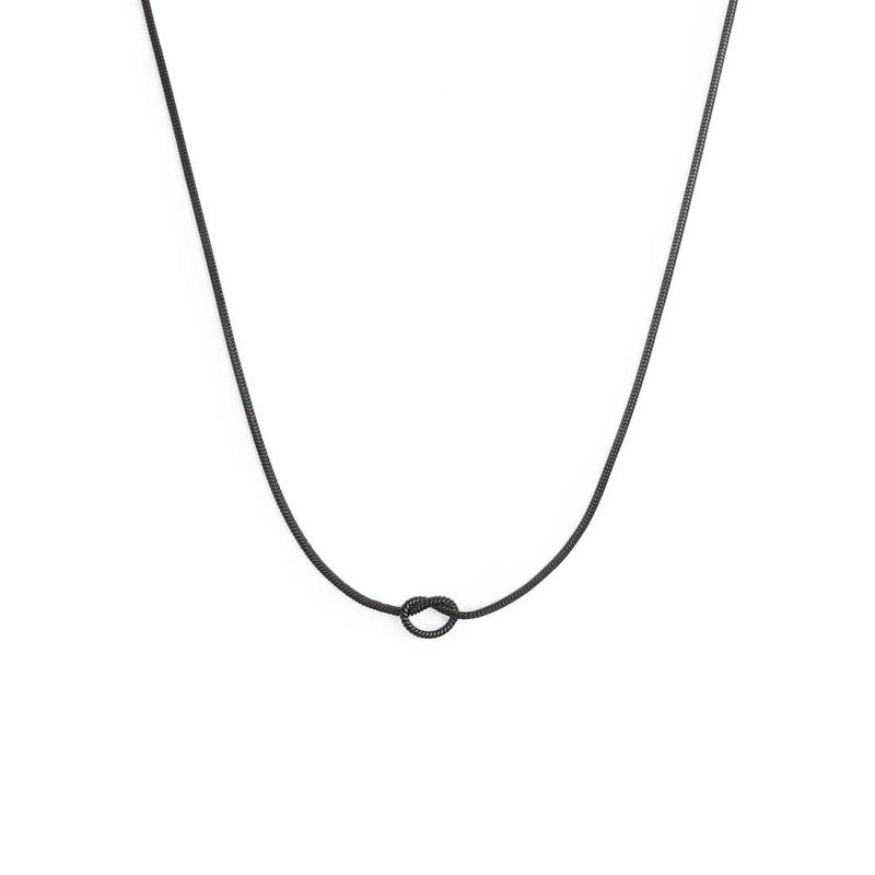 Collana Marlù Nodo con catena snake