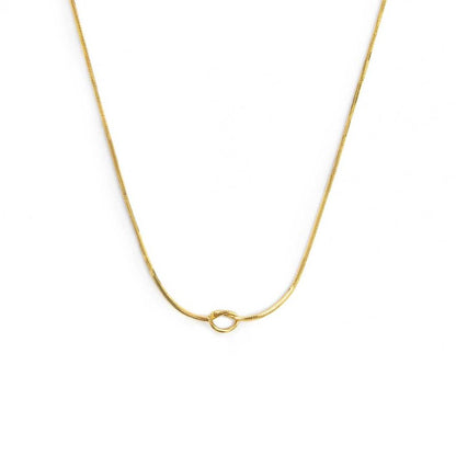 Collana Marlù Nodo con catena snake