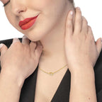 Collana Marlù Nodo con catena snake