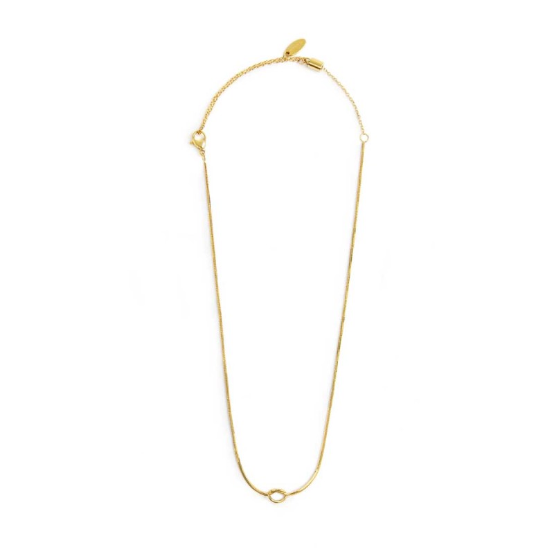 Collana Marlù Nodo con catena snake