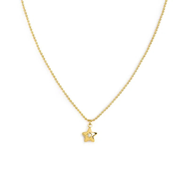 Collana Marlù donna Catena a sfere con Stella pendente