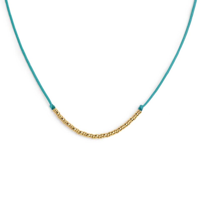 Collana Marlù Cordino con sfere e rondelle gold