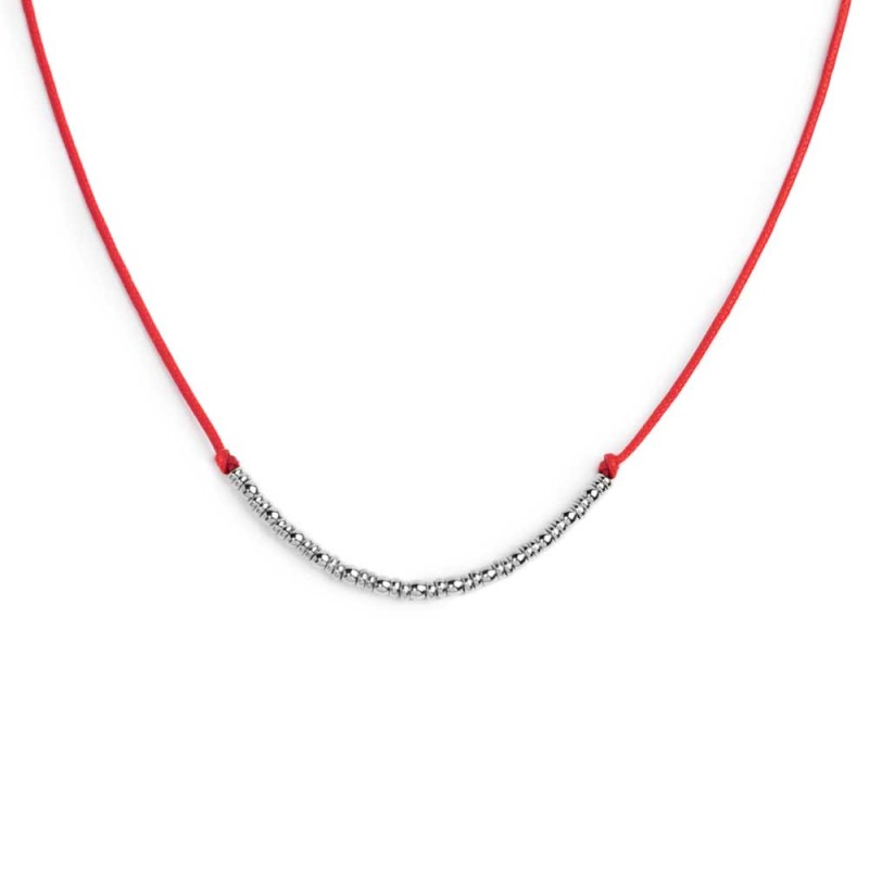 Collana Marlù Cordino con sfere e rondelle