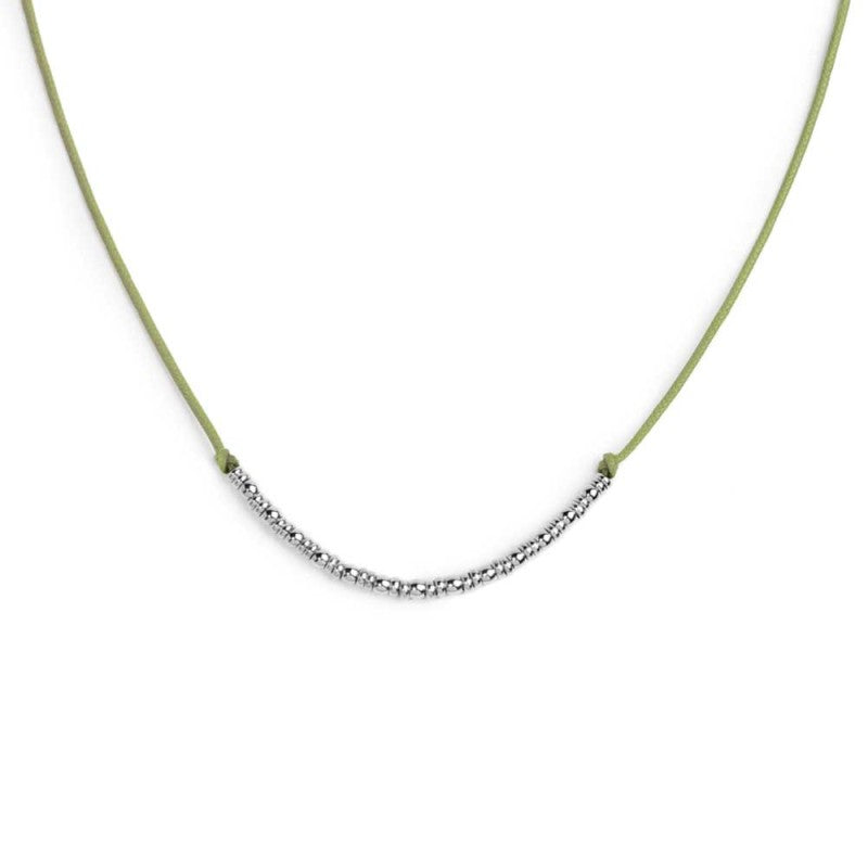 Collana Marlù Cordino con sfere e rondelle