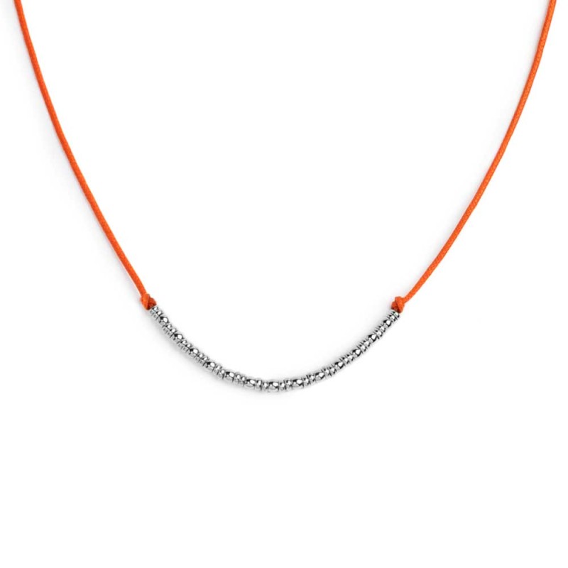 Collana Marlù Cordino con sfere e rondelle