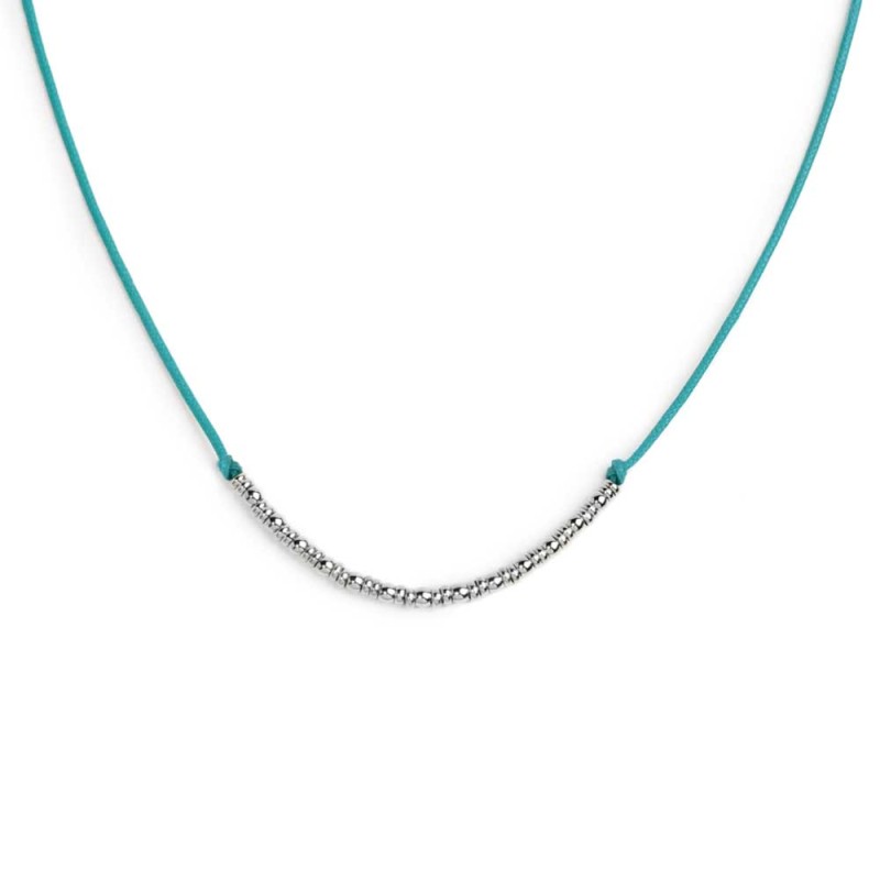 Collana Marlù Cordino con sfere e rondelle