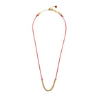 Collana Marlù Cordino con sfere e rondelle gold