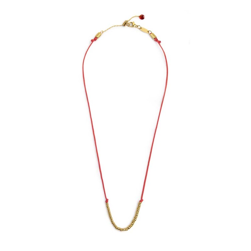 Collana Marlù Cordino con sfere e rondelle gold