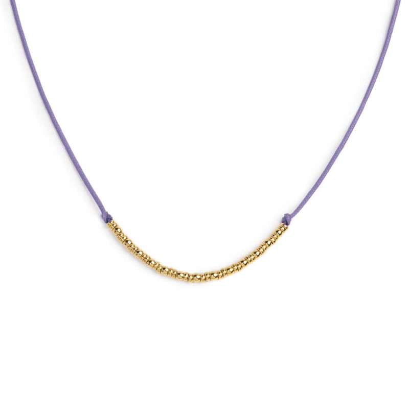 Collana Marlù Cordino con sfere e rondelle gold