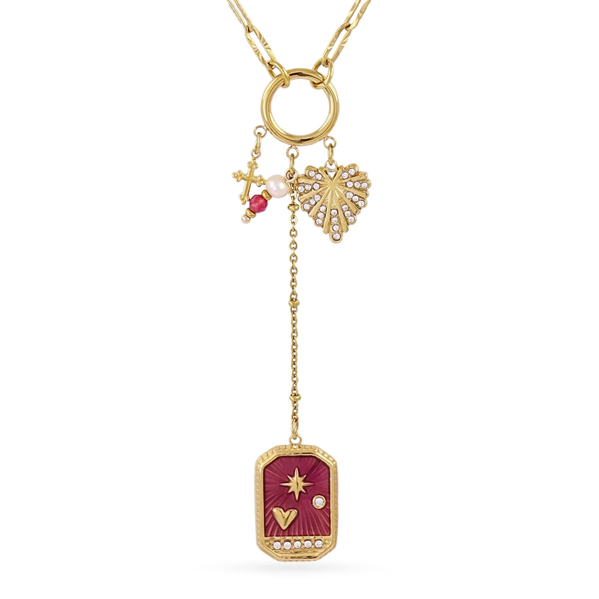 Collana Anartxy donna Amuleto rubino