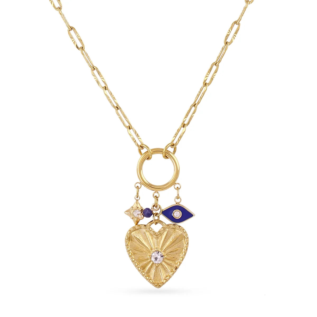 Collana Anartxy donna Cuore e occhio