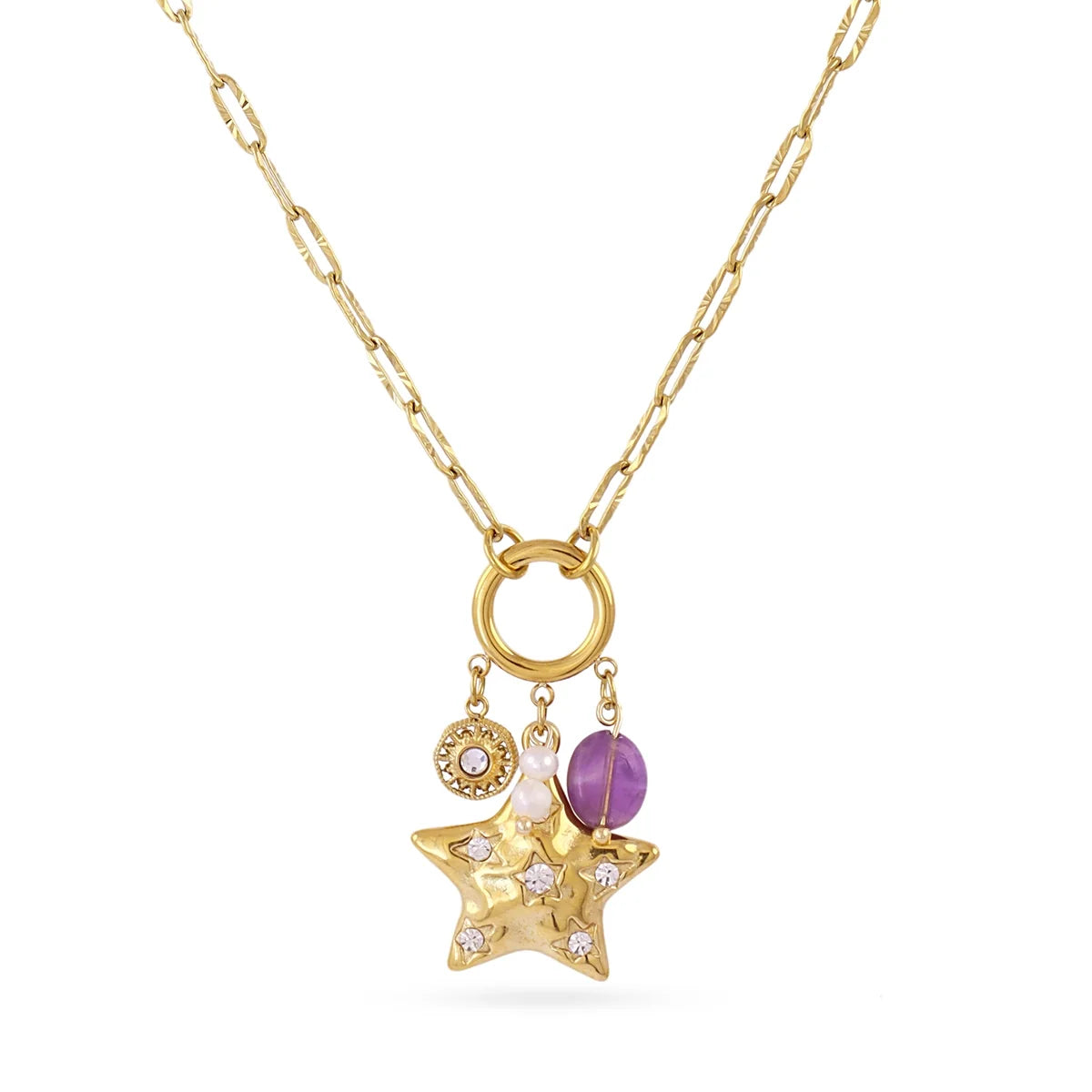 Collana Anartxy donna Stella e ametista