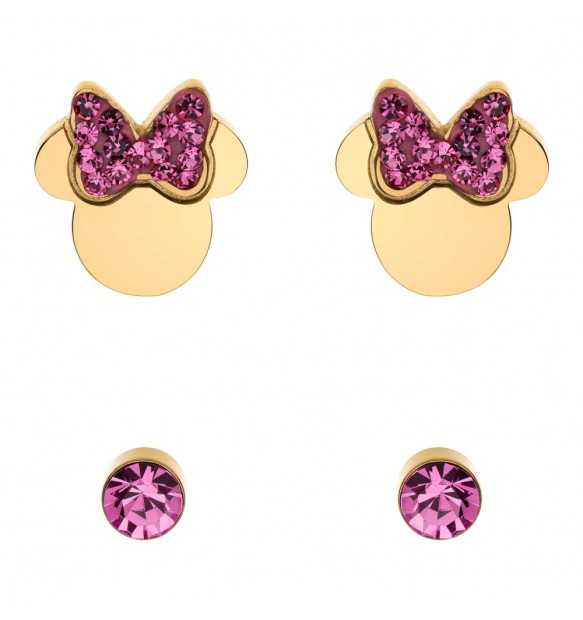 Orecchini a lobo bimba Disney Minnie gold