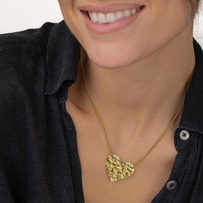Collana Vestopazzo donna Cuore martellato