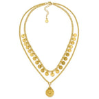 Collana Vestopazzo donna Doppio filo con monete
