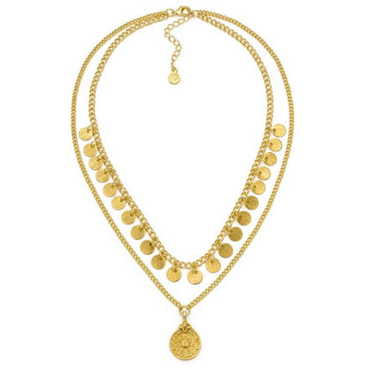 Collana Vestopazzo donna Doppio filo con monete