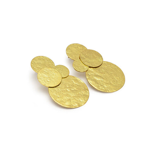 Orecchini Vestopazzo donna Mix piastrine tonde martellate