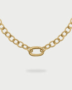 Collana Rue des Mille Charm bar Rolò chain Base ovale