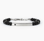 Bracciale Mabina uomo con agata nera STONE CLUB