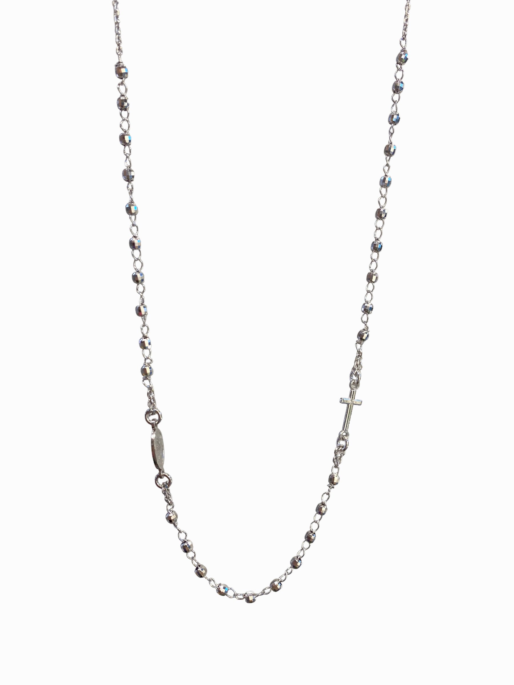 Collana Rocce Rosario silver