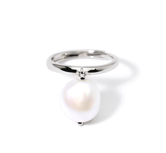 Anello Mabina perla pendente