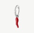 Orecchino Brosway Chakra cornetto rosso