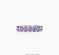 Anello donna Mabina in argento con ametista sintetica