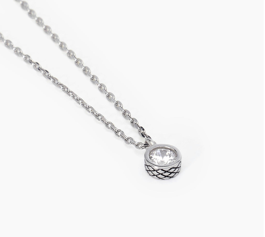 Collana Mabina Uomo con punto luce tondo BRIGHT