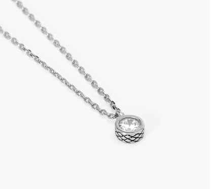 Collana Mabina Uomo con punto luce tondo BRIGHT