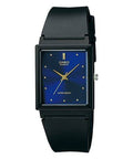 Orologio Casio donna Analogico rettangolare in resina nero e quadrante blu
