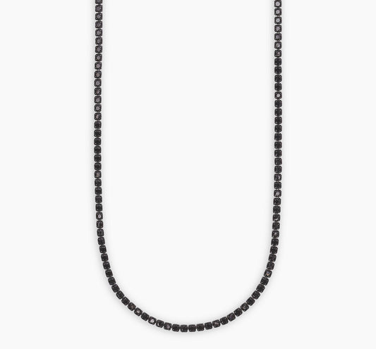 Collana Mabina Uomo MINI TENNIS con zirconi neri