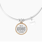 Bracciale Kidult donna CUORE | MAMMA SEI IL MONDO