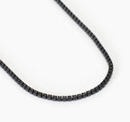 Collana Mabina Uomo MINI TENNIS con zirconi neri