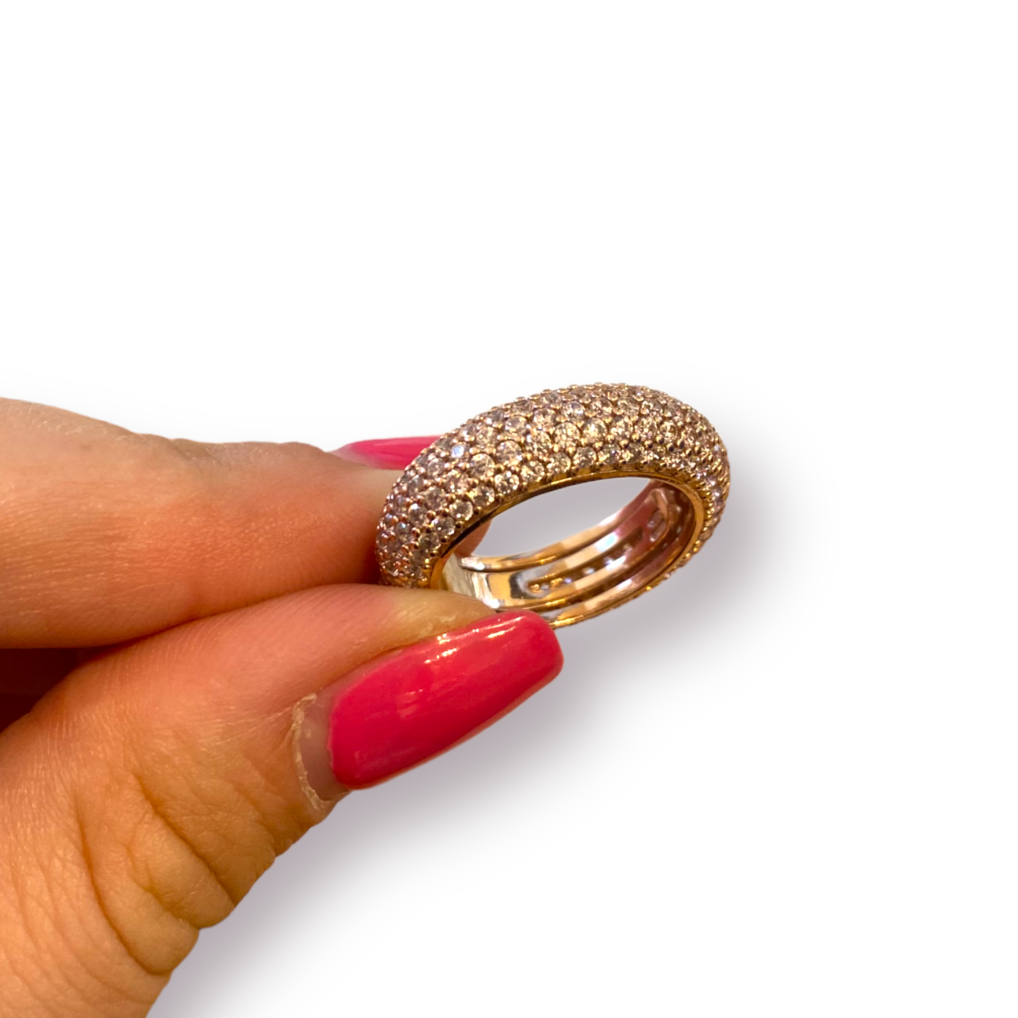 Anello Labrioro donna fascione zirconato Easy chic