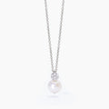 Collana Mabina con perla e zirconi bianchi